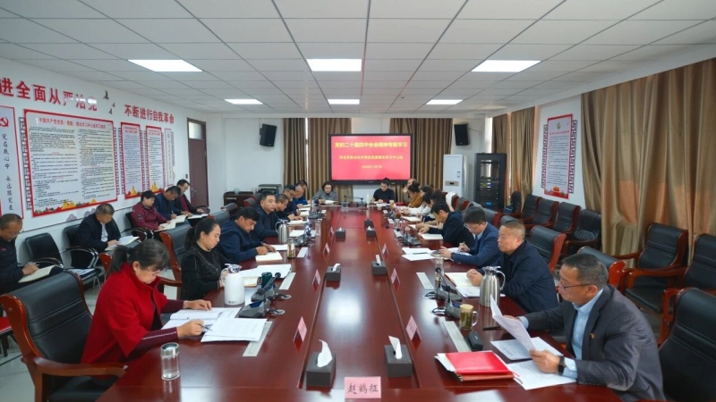 学院党委理论学习中心组开展党的二十届四中全会精神专题学习